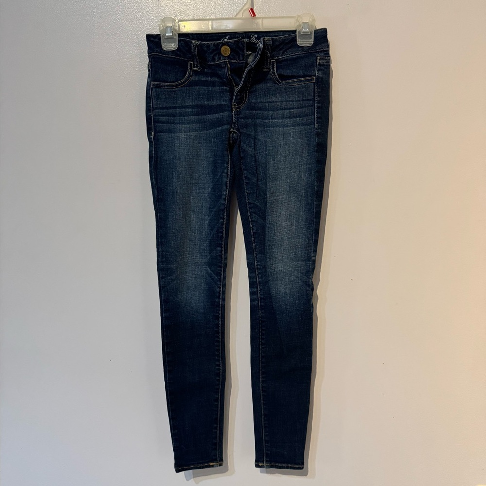 American Eagle Outfitters Dark Blue Skinny Jeans